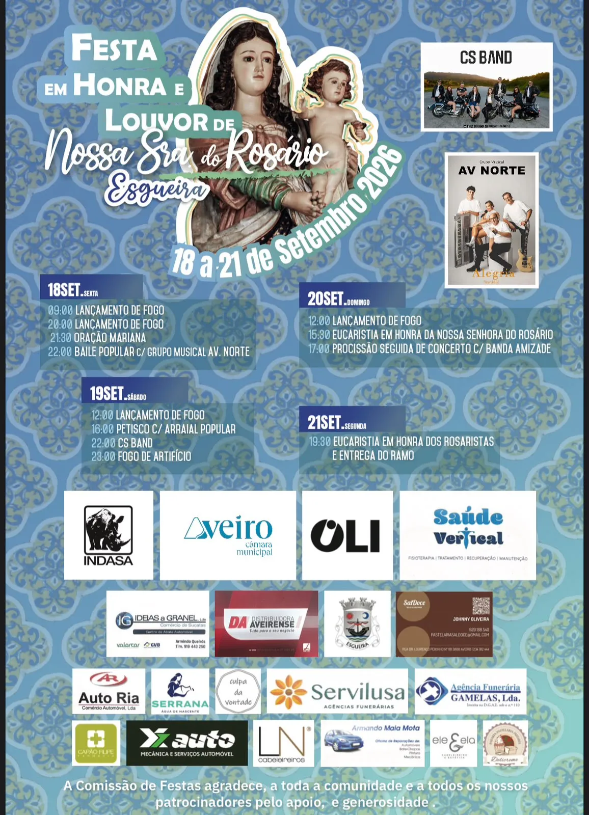 Festa em honra de Nª Sra do Rosário