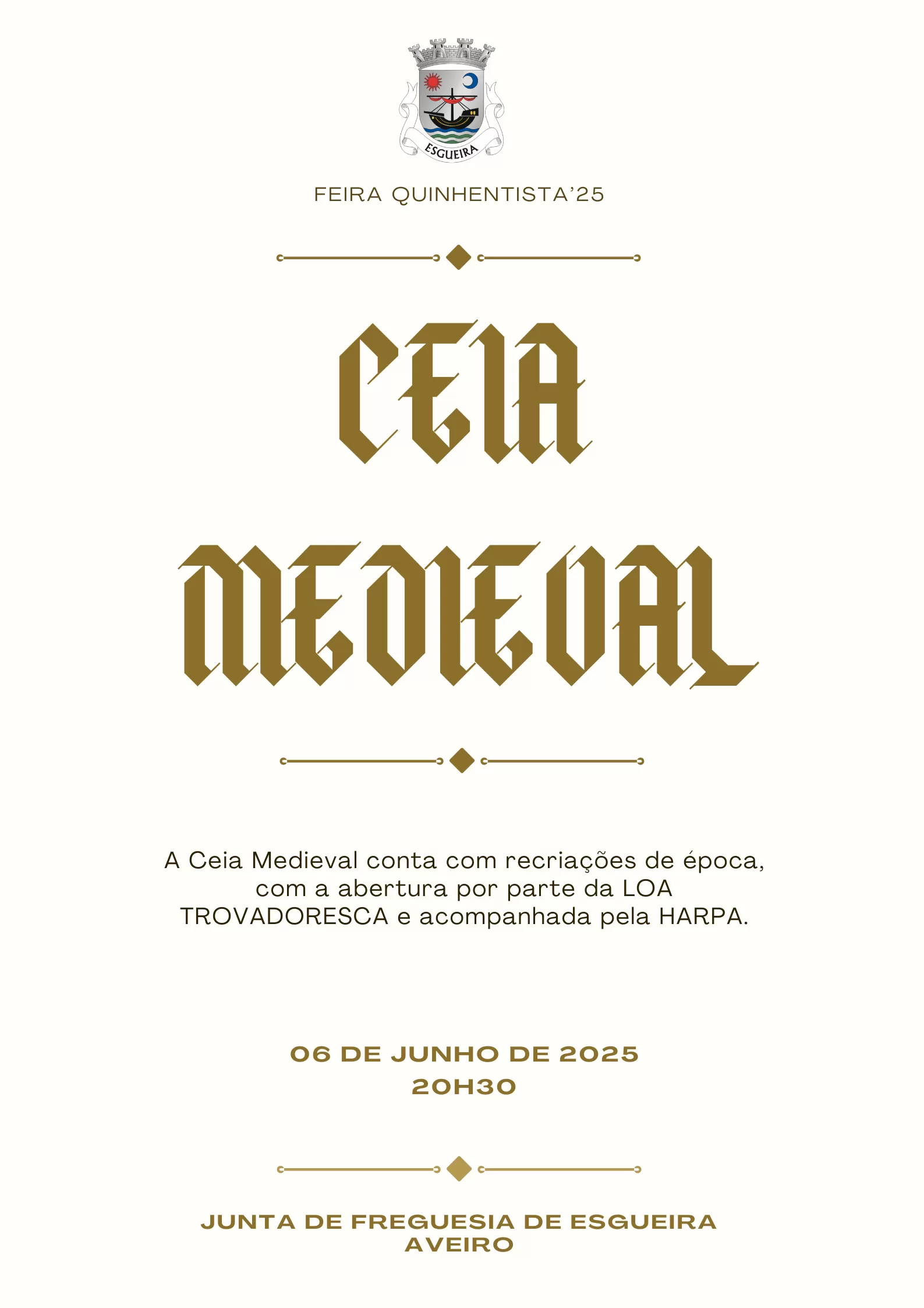 Ceia Medieval – Feira Quinhentista’25