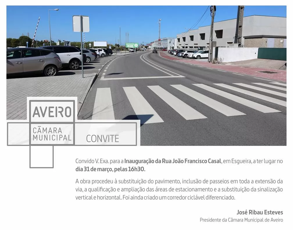 Inauguração da R. João Francisco Casal