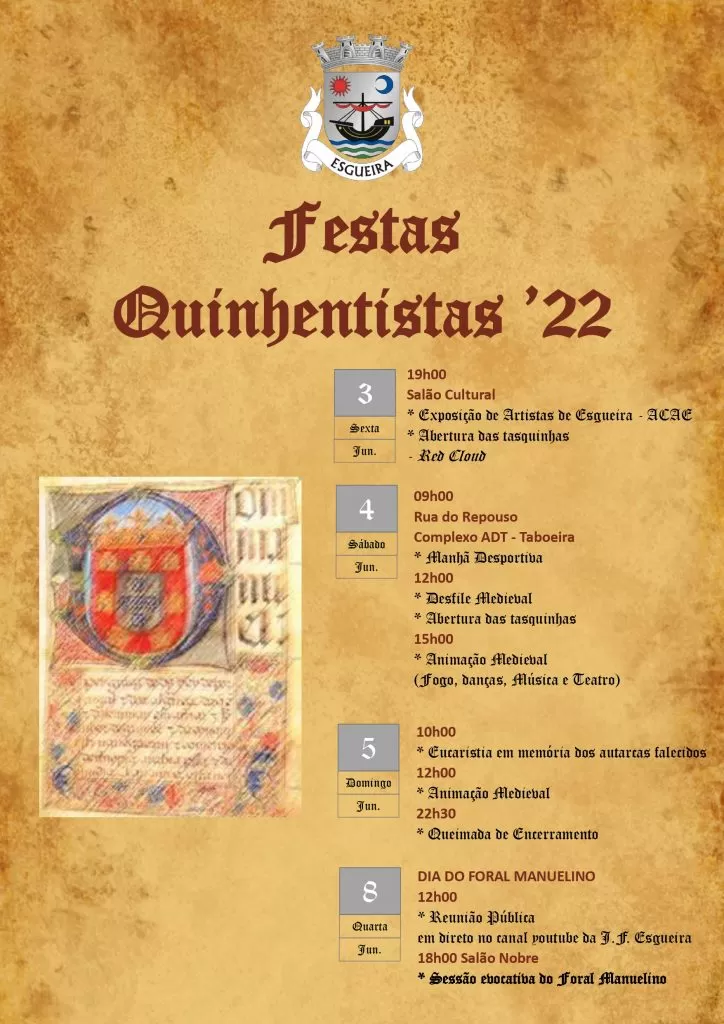 Programa das Festas Quinhentistas ’22